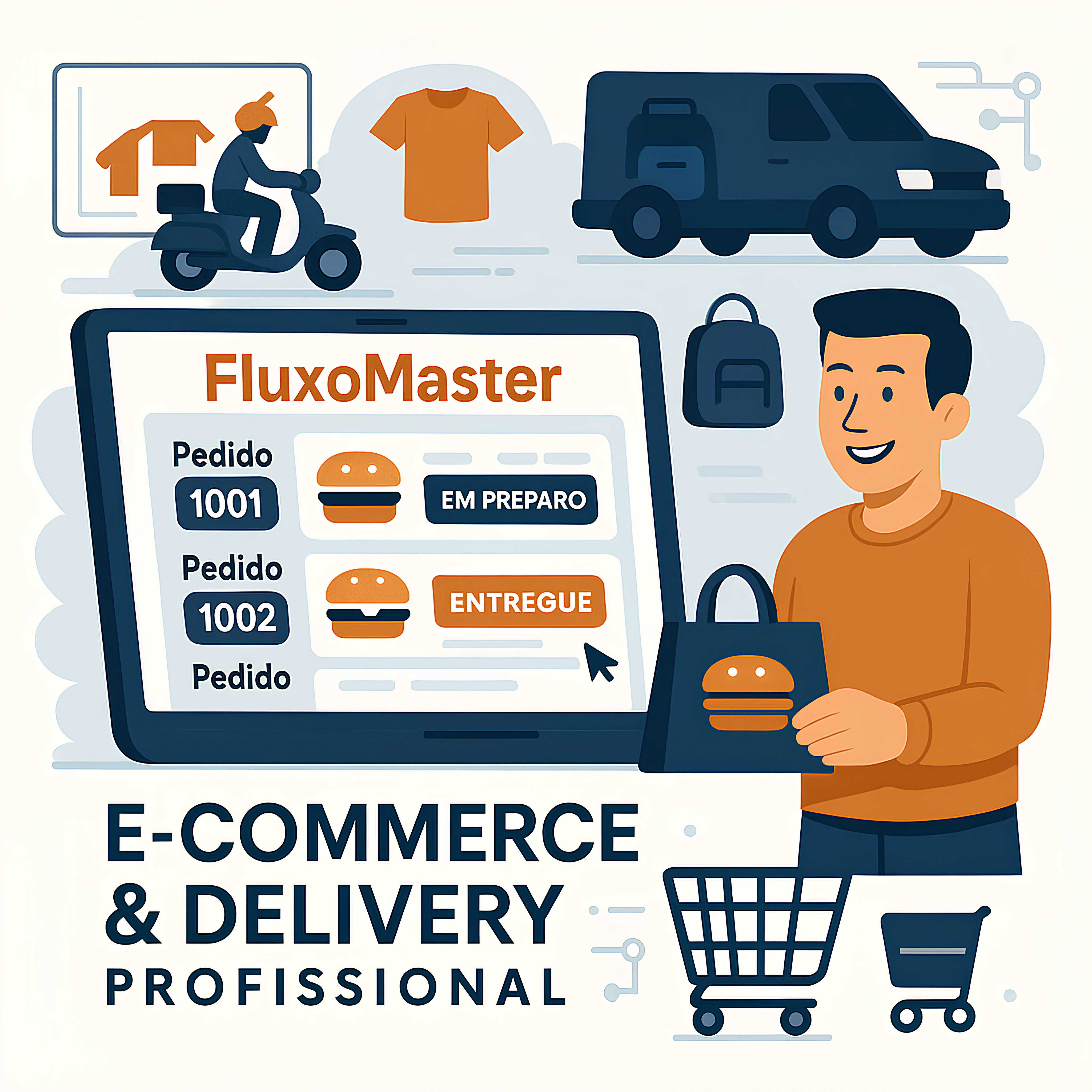 Ilustração de E-commerce e Delivery